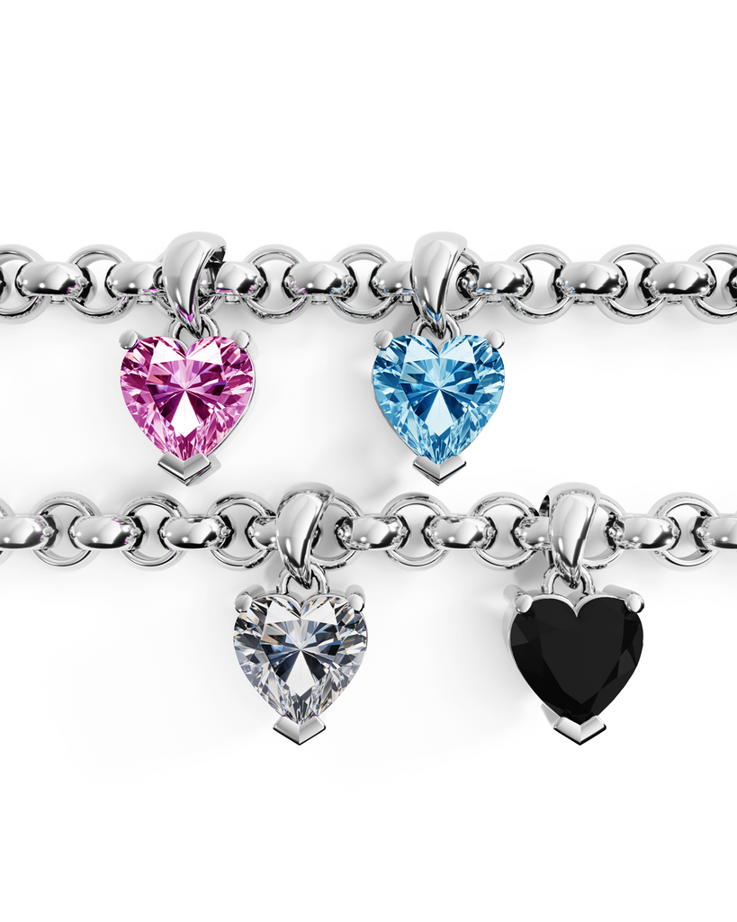 Heart Gem Charm