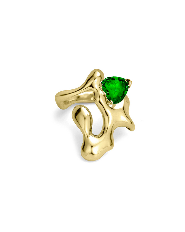 10K Gold Sedona Ring w Emerald
