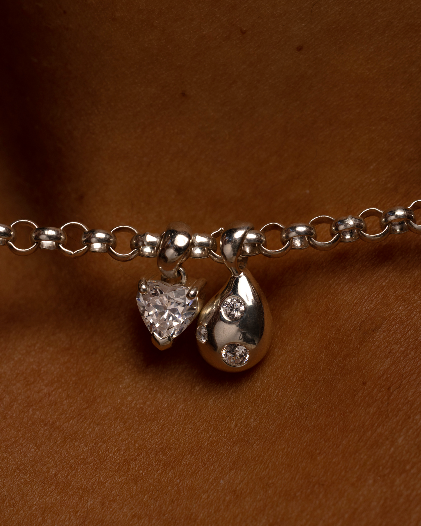 Heart Gem Charm