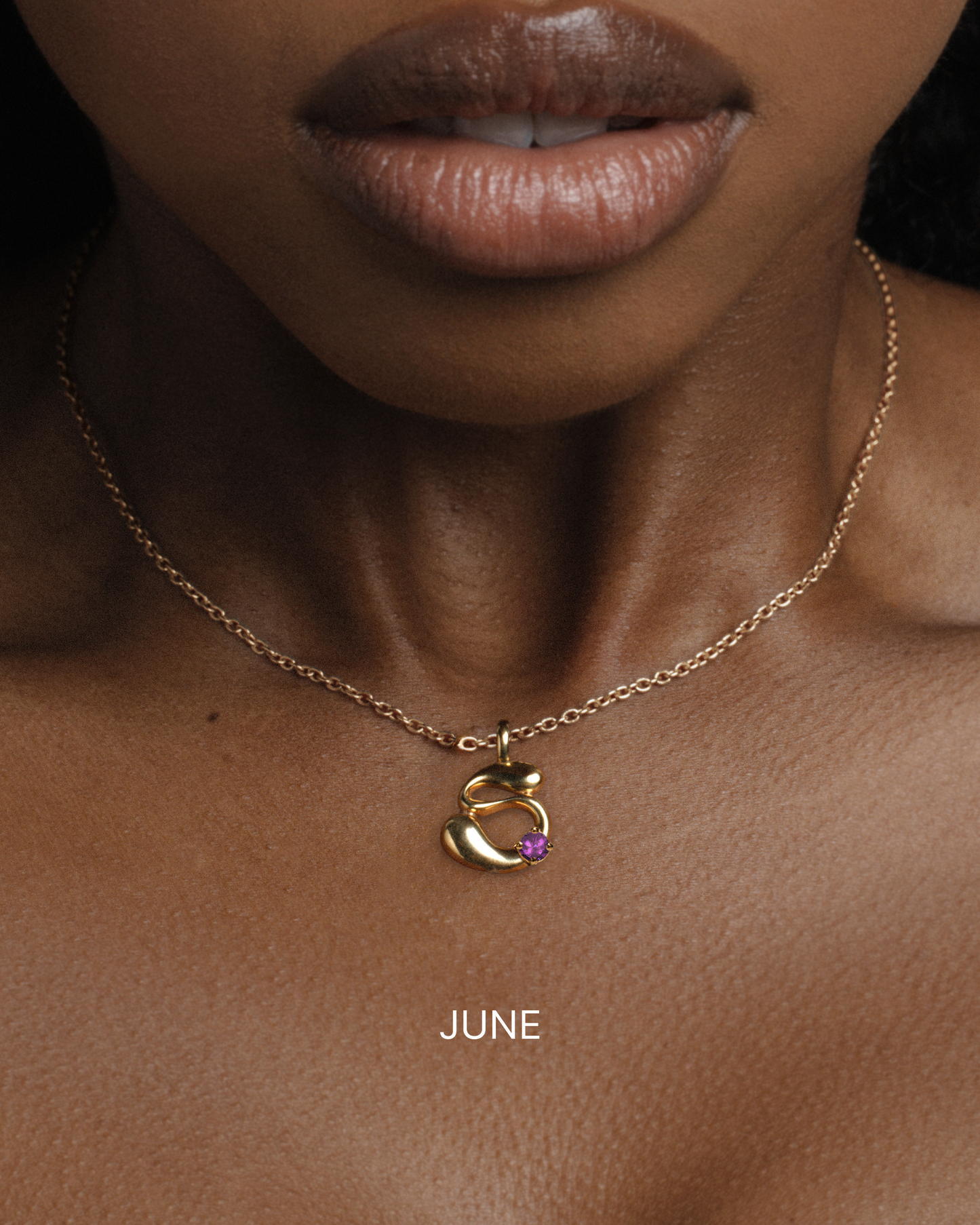 Birthstone Letter Necklace