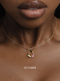 Birthstone Letter Necklace