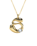 Birthstone Letter Necklace