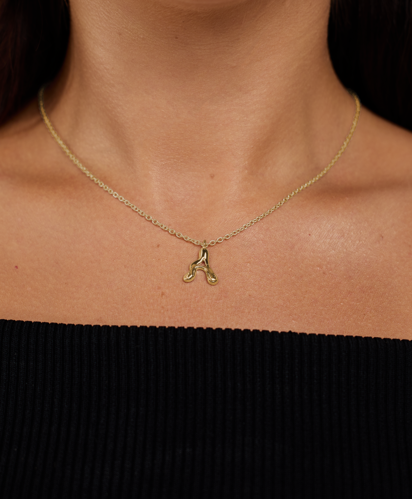 10K Gold Say My Name Pendant "A-Z"