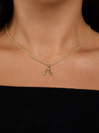 10K Gold Say My Name Pendant "A-Z"