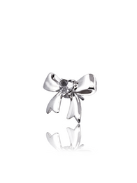 Bow Earring with Gem