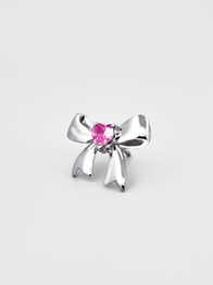 Bow Earring with Gem