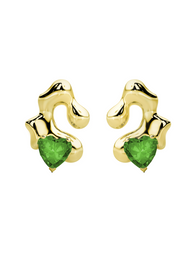 10K Gold Puddle Studs