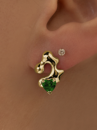 10K Gold Puddle Studs