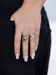 10K Gold Sedona Ring w Emerald