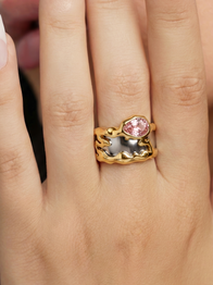 Pink Teardrop Tech Ring Cover