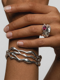 Ruby Teardrop Tech Ring Cover