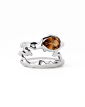 Smoky Quartz Teardrop Tech Ring Cover