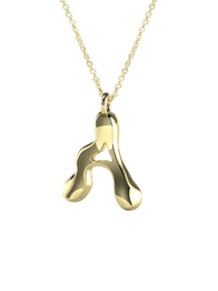10K Gold Say My Name Necklace "A-Z"
