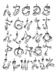 Birthstone Letter Necklace