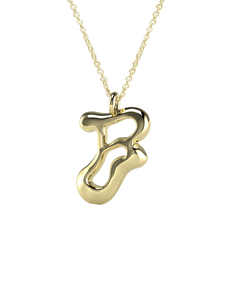 10K Gold Say My Name Necklace "A-Z"