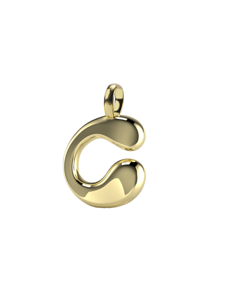 10K Gold Say My Name Pendant "A-Z"