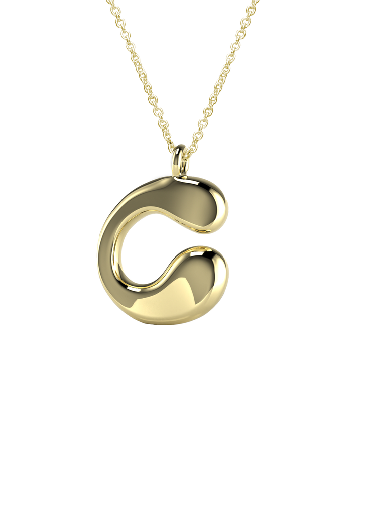 10K Gold Say My Name Necklace "A-Z"