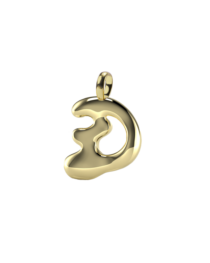 10K Gold Say My Name Pendant "A-Z"