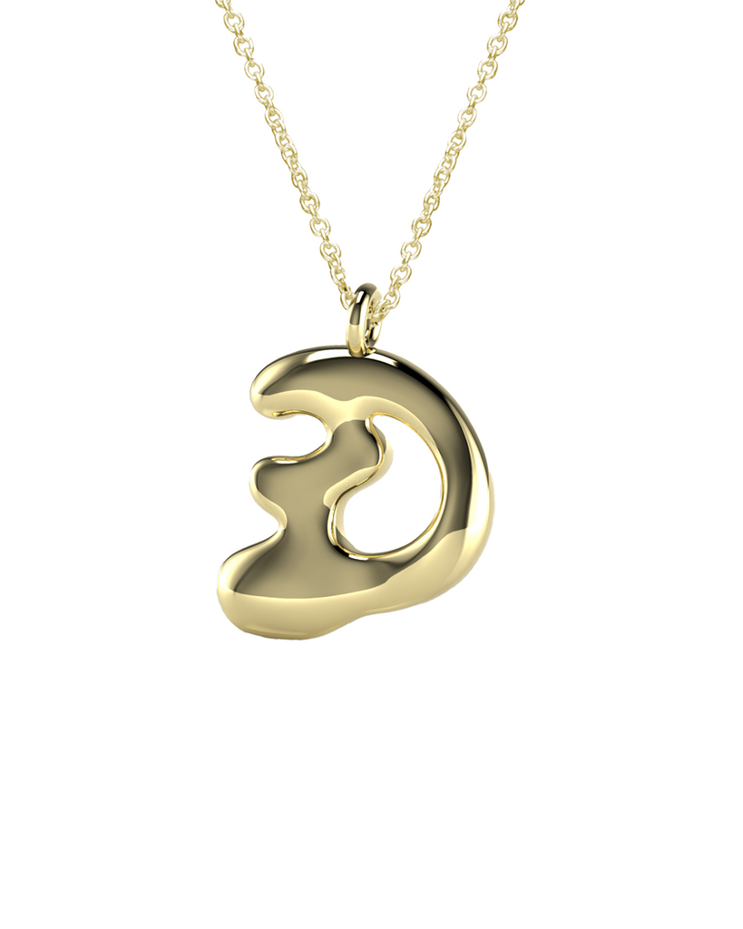10K Gold Say My Name Necklace "A-Z"