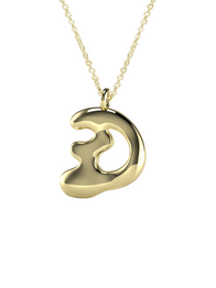 10K Gold Say My Name Necklace "A-Z"