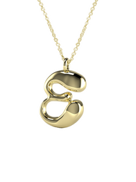 10K Gold Say My Name Necklace "A-Z"