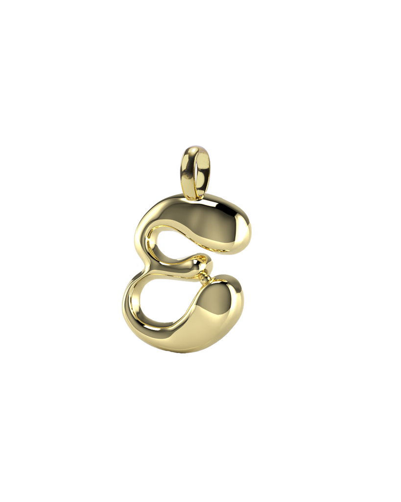 10K Gold Say My Name Pendant "A-Z"