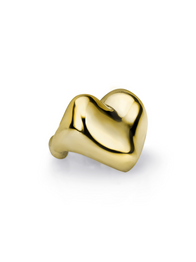 10K Gold Heart Ear Cuff