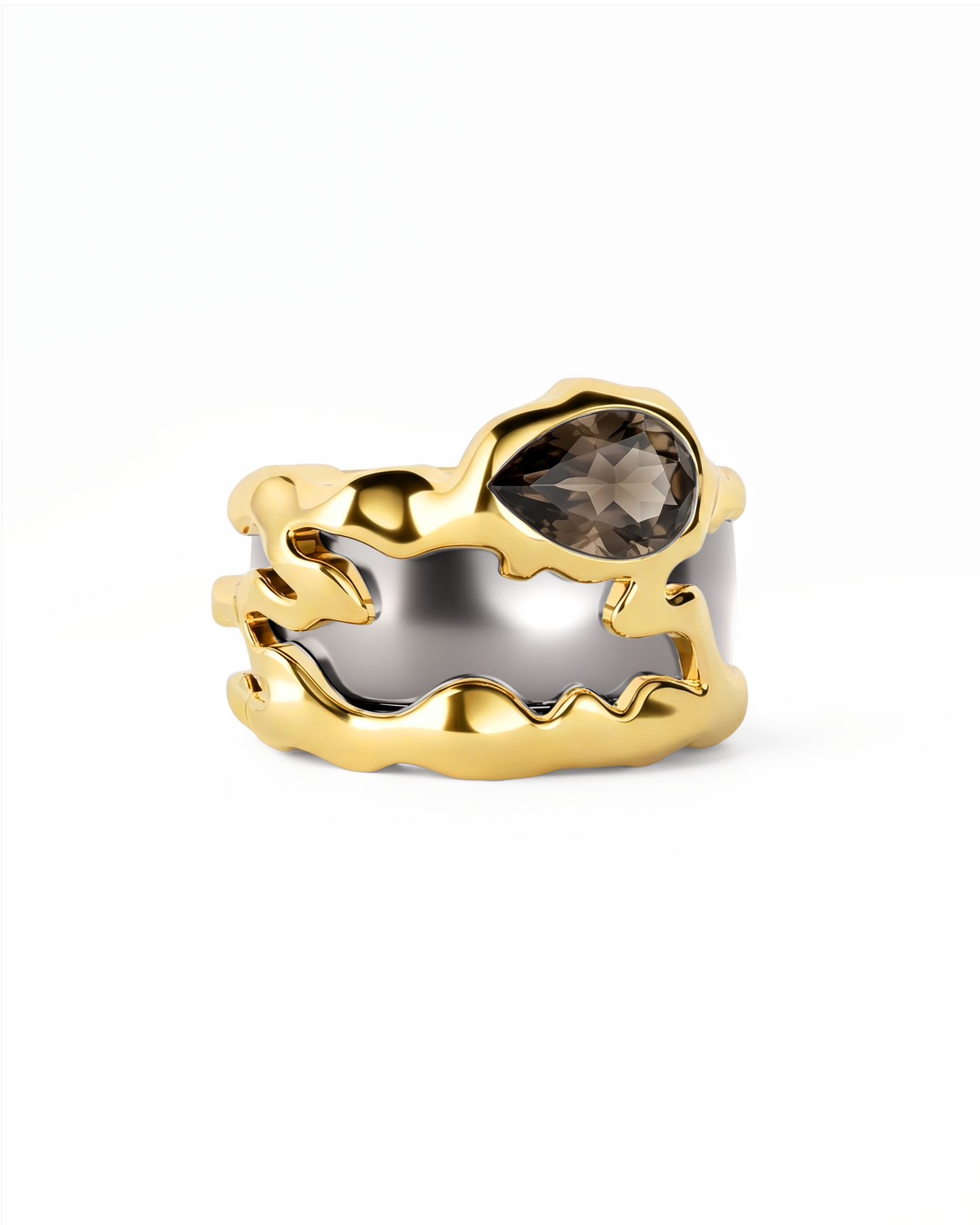 Teardrop Tech Ring Cover / 18K Gold Vermeil