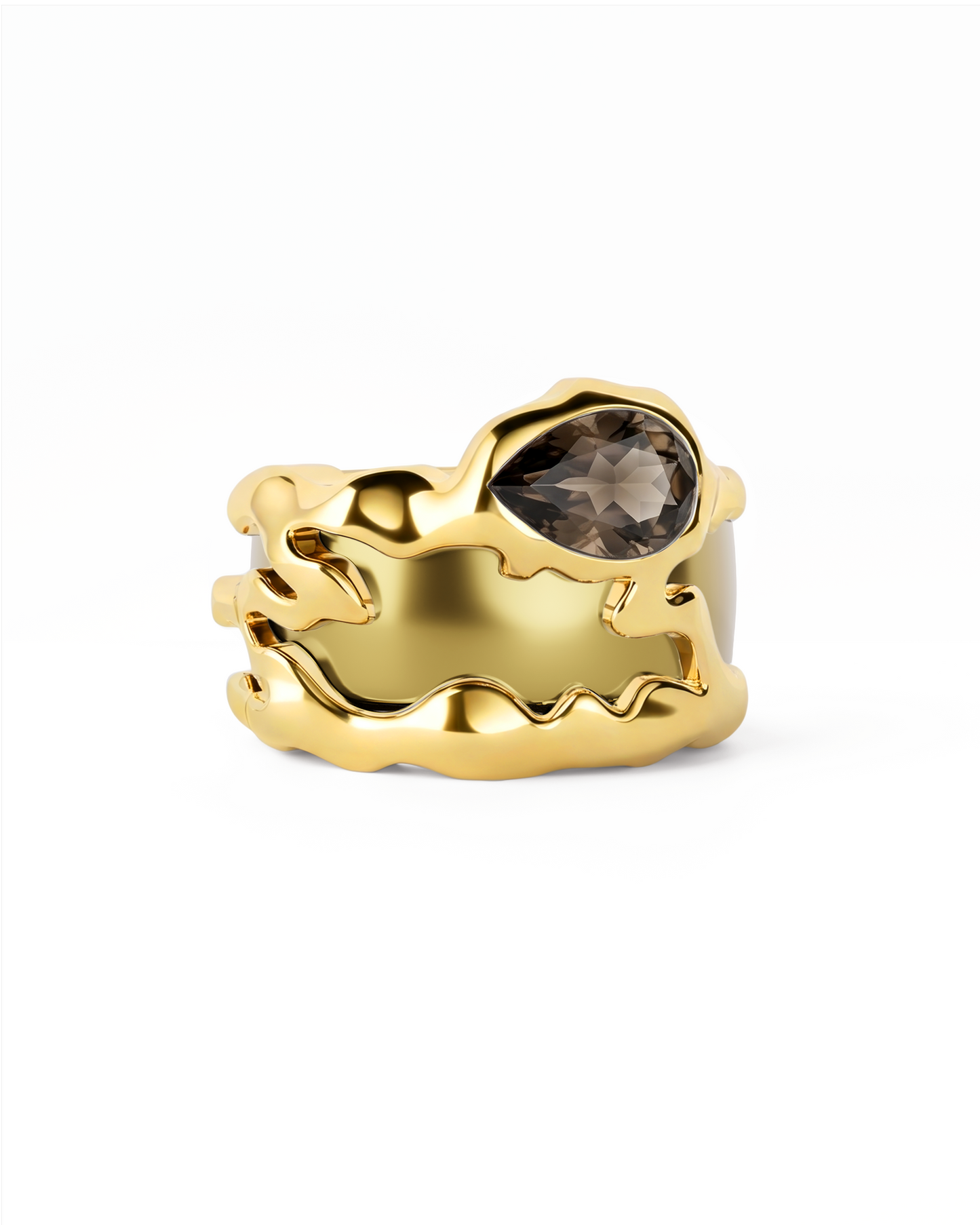 Teardrop Tech Ring Cover / 18K Gold Vermeil
