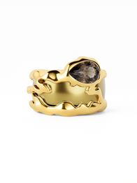 Teardrop Tech Ring Cover / 18K Gold Vermeil