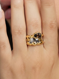 Teardrop Tech Ring Cover / 18K Gold Vermeil