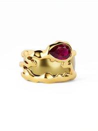 Ruby Teardrop Tech Ring Cover