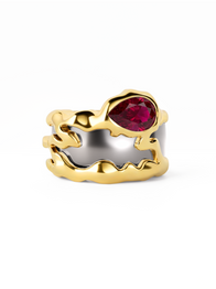 Ruby Teardrop Tech Ring Cover