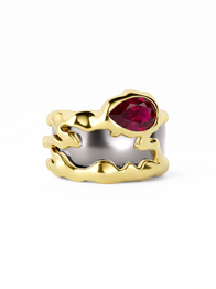 Ruby Teardrop Tech Ring Cover