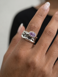 Lilac Teardrop Tech Ring Cover