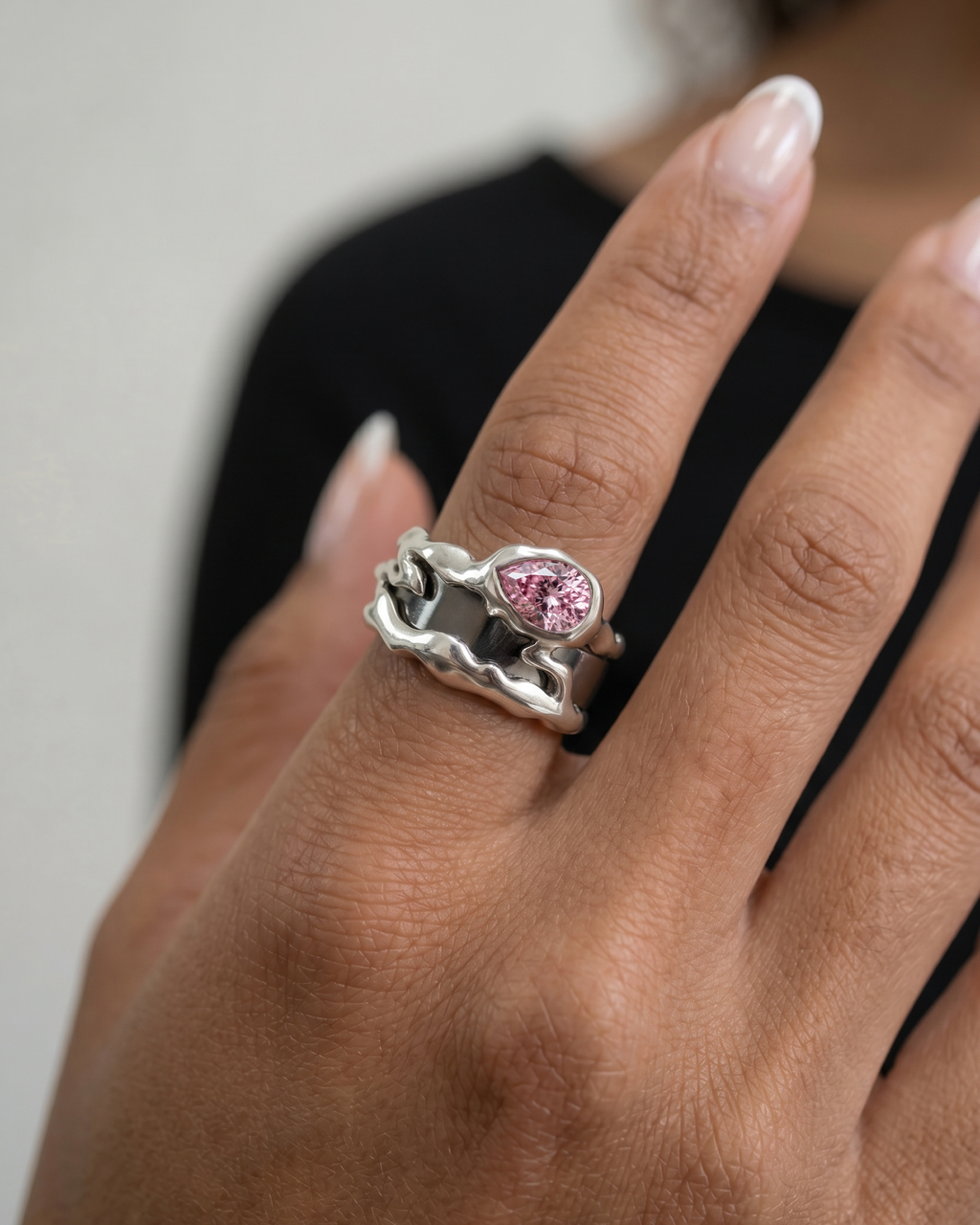 Gen 5 Pink Teardrop Tech Ring Cover