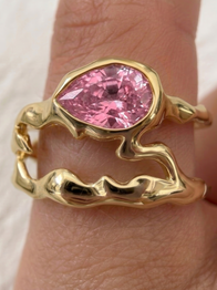 Gen 5 Pink Teardrop GV Tech Ring Cover