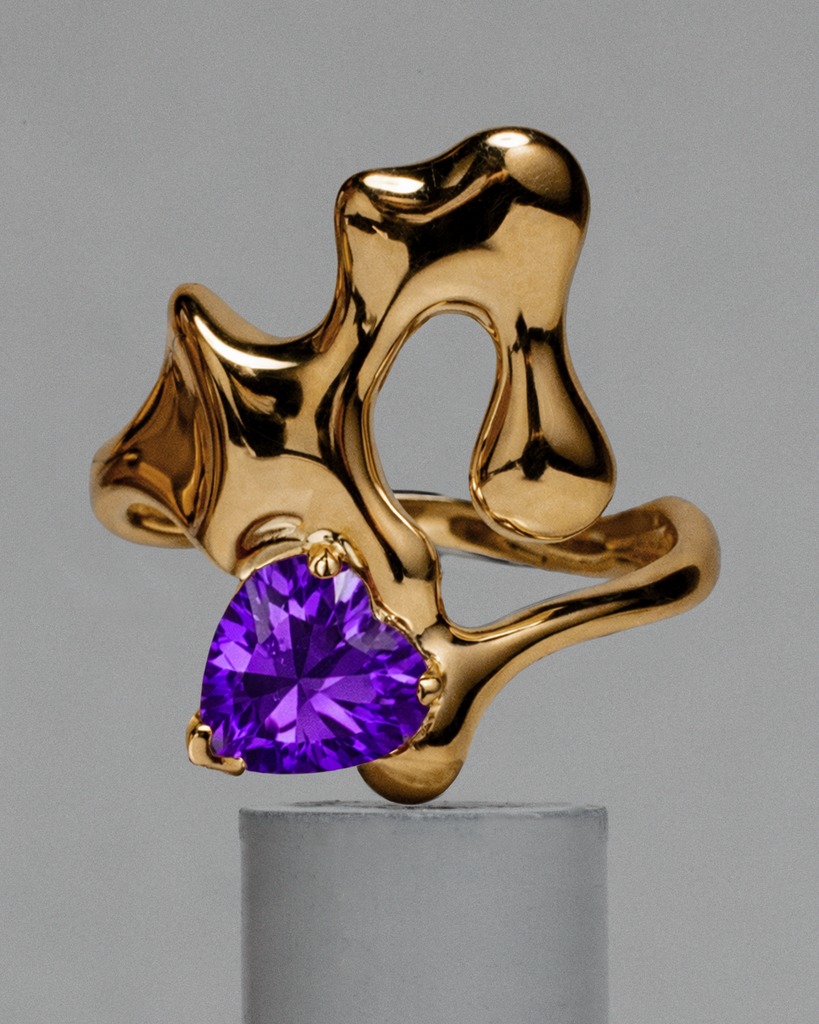 Amethyst Ring / 18k Gold Vermeil