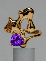 Amethyst Ring / 18k Gold Vermeil