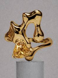 Citrine Ring / 18k Gold Vermeil