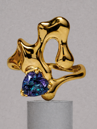 Alexandrite Ring / 18k Gold Vermeil