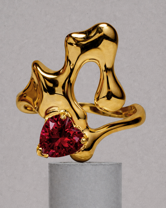 Ruby Ring / 18k Gold Vermeil