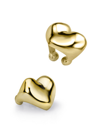 10K Gold Heart Ear Cuff