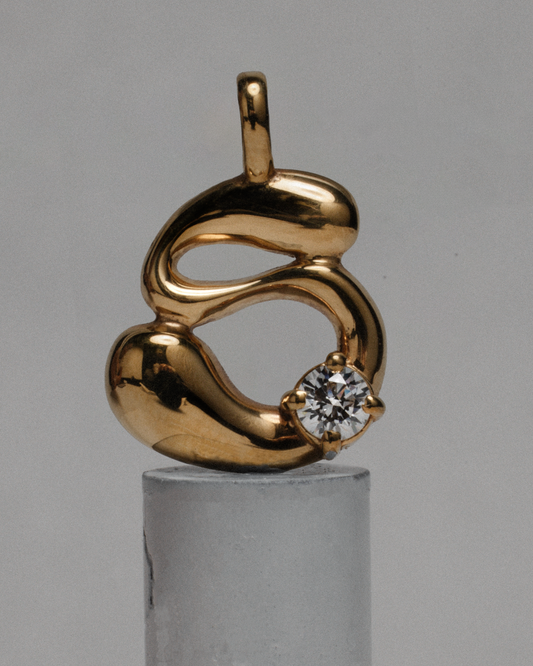 Diamond Necklace / 18K Gold Vermeil