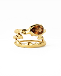 Smoky Quartz Teardrop GV Tech Ring Cover