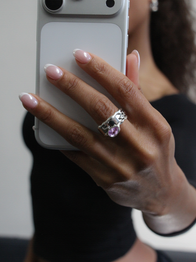 Lilac Teardrop Tech Ring Cover