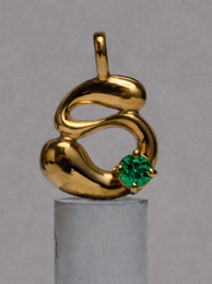 Emerald Necklace / 18K Gold Vermeil