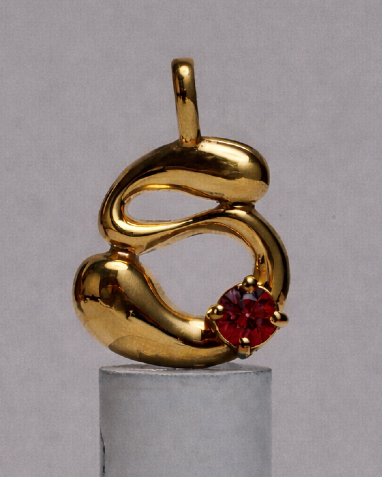 Ruby Necklace / 18K Gold Vermeil