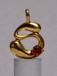 Ruby Necklace / 18K Gold Vermeil