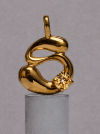 Citrine Necklace / 18K Gold Vermeil